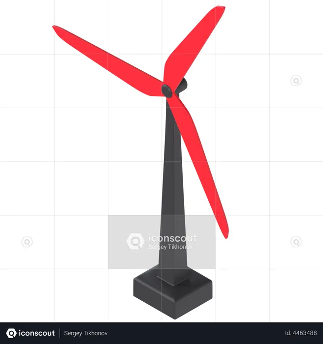Générateur de vent  3D Illustration