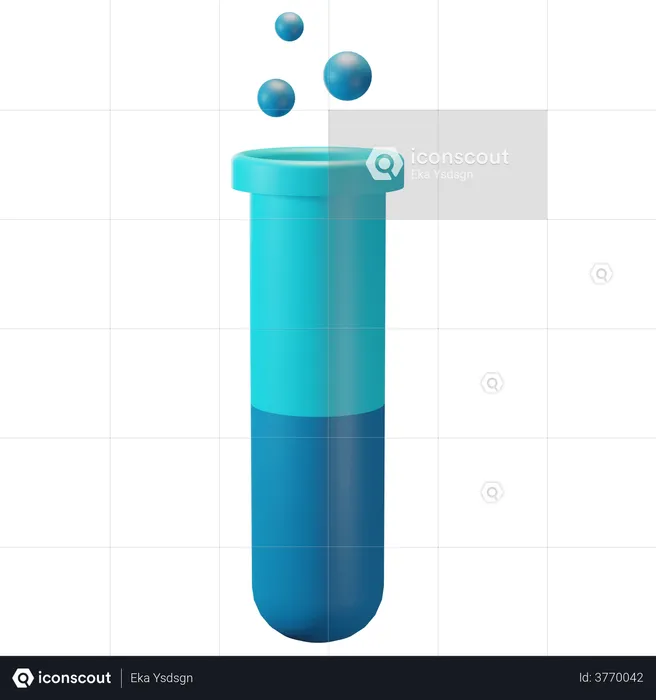 Tube à essai  3D Illustration