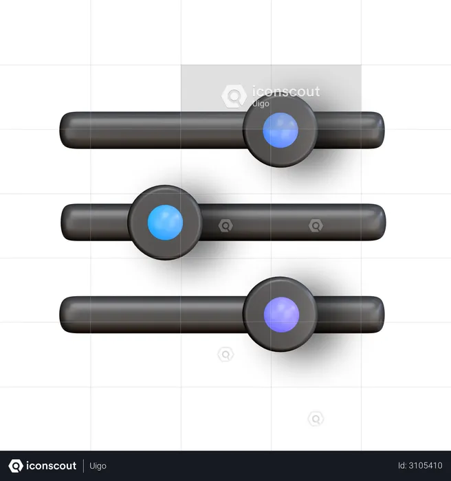 Equalizer  3D Illustration