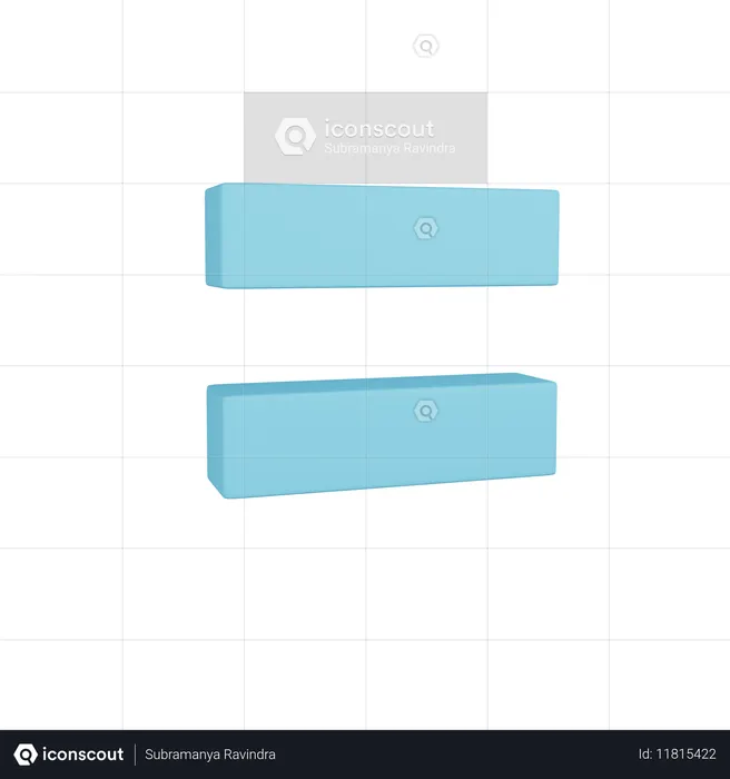 Equals  3D Icon