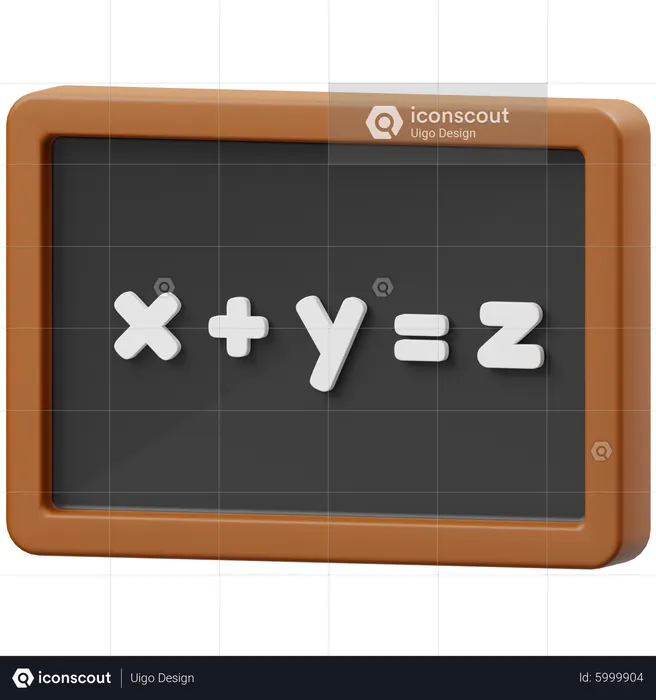 Equation  3D Icon