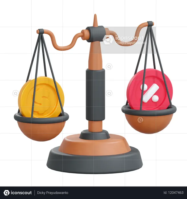 Equilíbrio financeiro  3D Icon