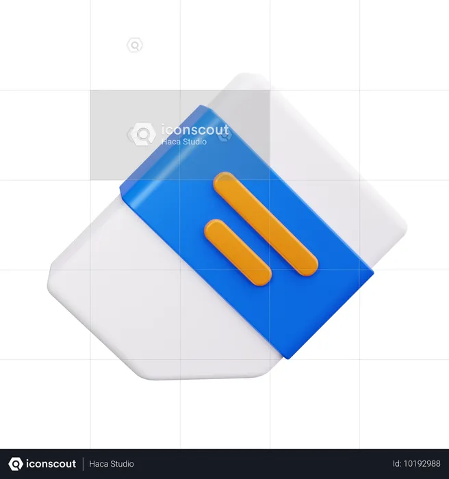 Eraser  3D Icon