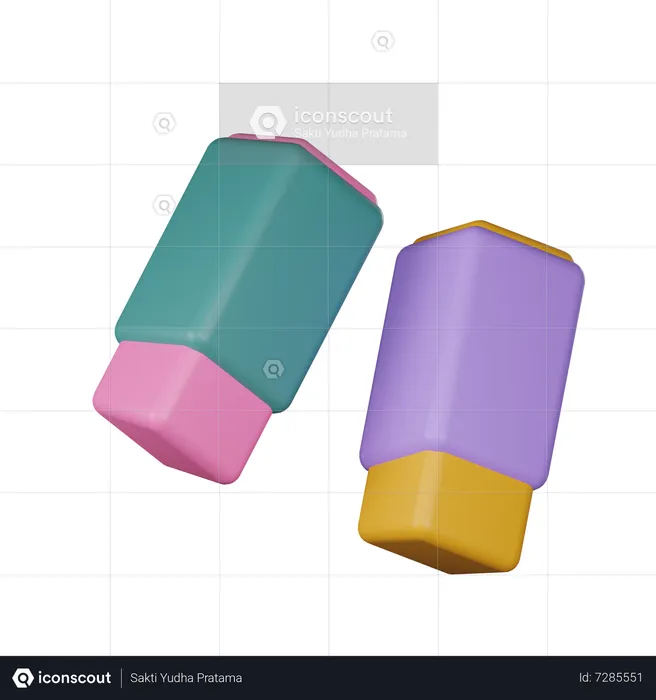 Eraser  3D Icon