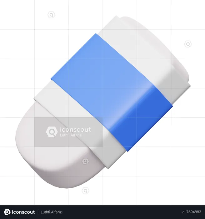 Eraser  3D Icon