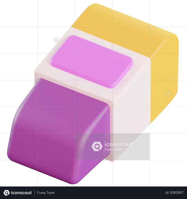 Eraser  3D Icon