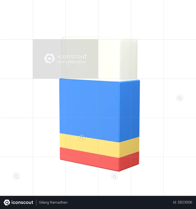 Eraser  3D Icon