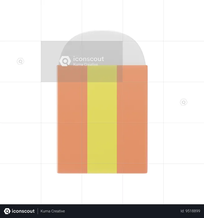 Eraser  3D Icon