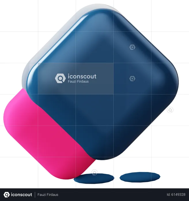 Eraser  3D Icon