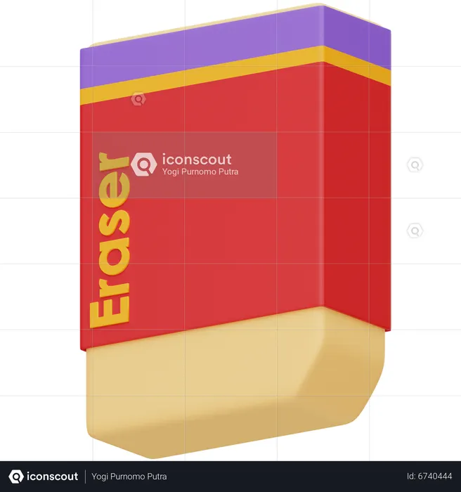 Eraser  3D Icon