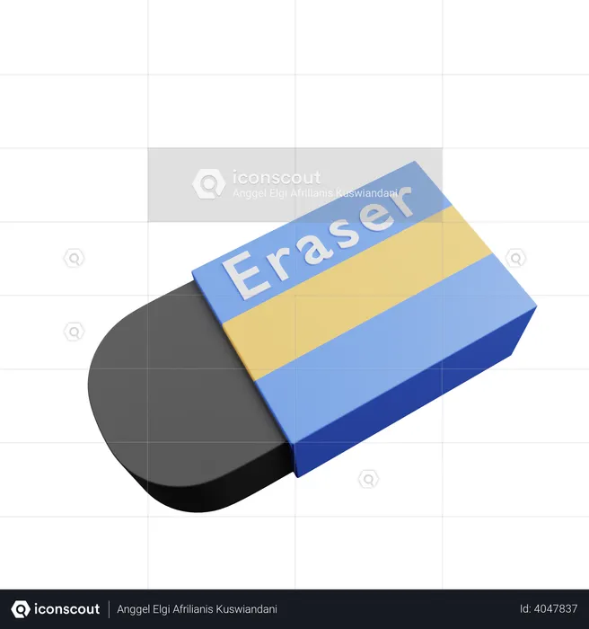 Eraser  3D Illustration