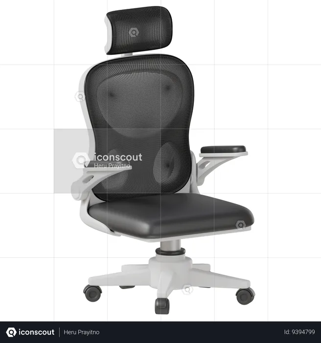 Ergonomic Chair  3D Icon