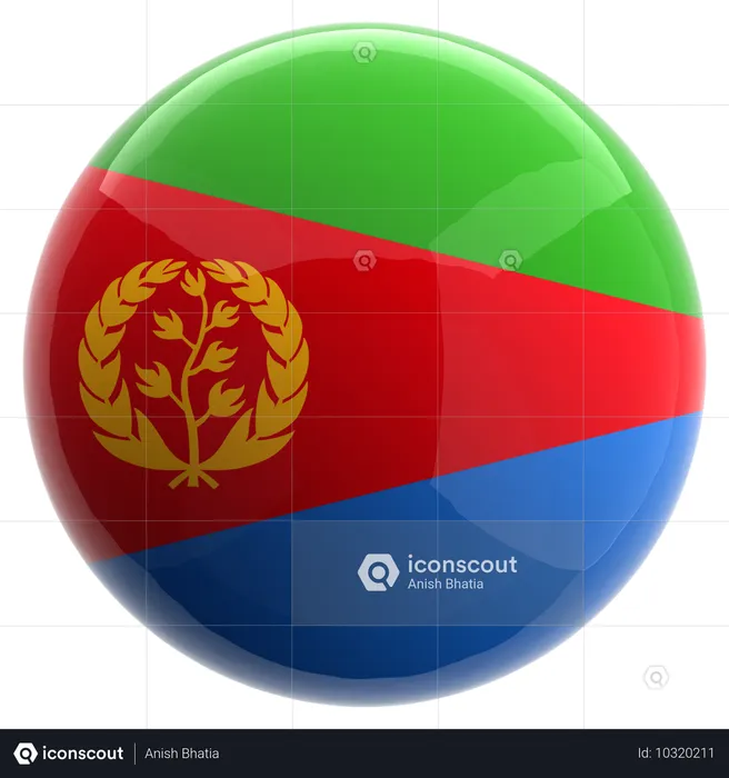 Eritrea Flag 3D Icon