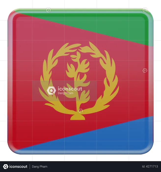 Eritrea Flag Flag 3D Illustration