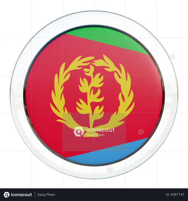 Eritrea Flag Glass Flag 3D Flag