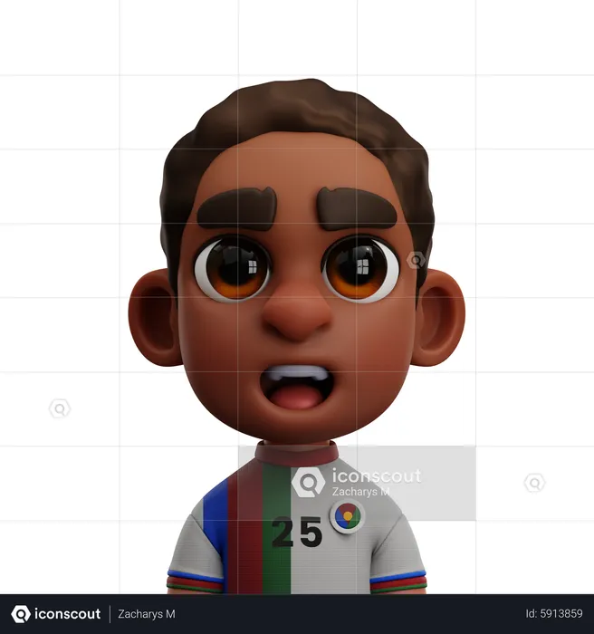 Eritrea Spieler  3D Icon