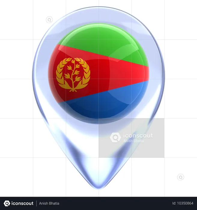 Eritreia Flag 3D Icon