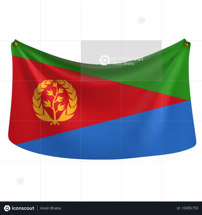 Eritreia Flag 3D Icon