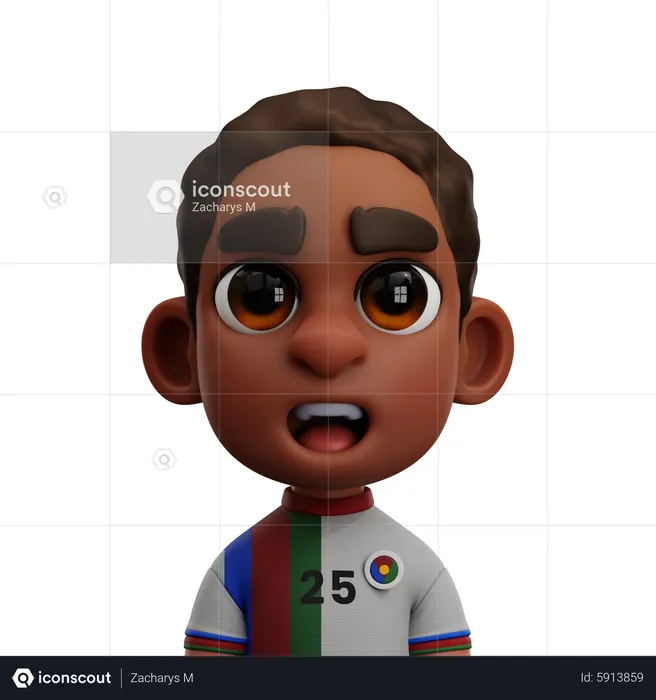 Jogador da Eritreia  3D Icon