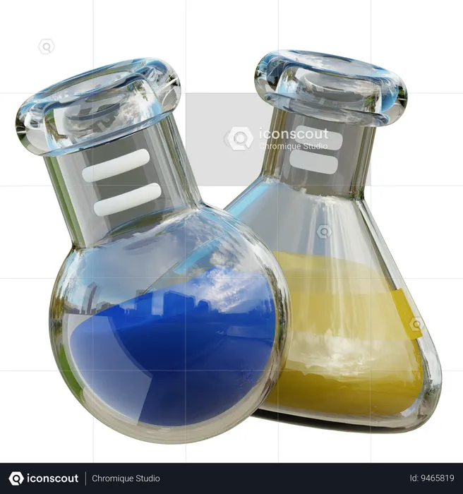 Erlenmeyer Flask  3D Icon