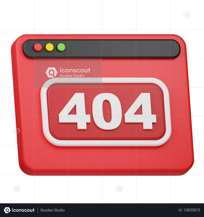 Erreur 404  3D Icon