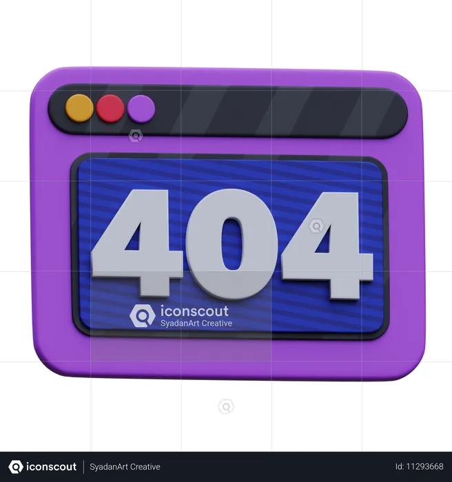 Erreur 404  3D Icon