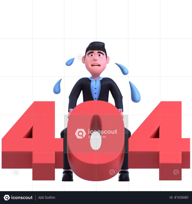 Erreur 404  3D Illustration