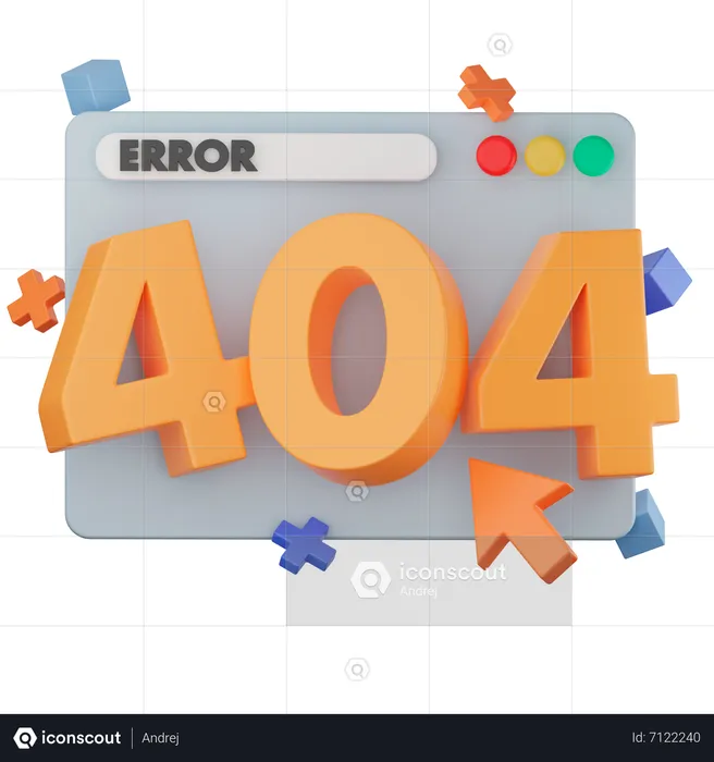 Erreur 404  3D Icon