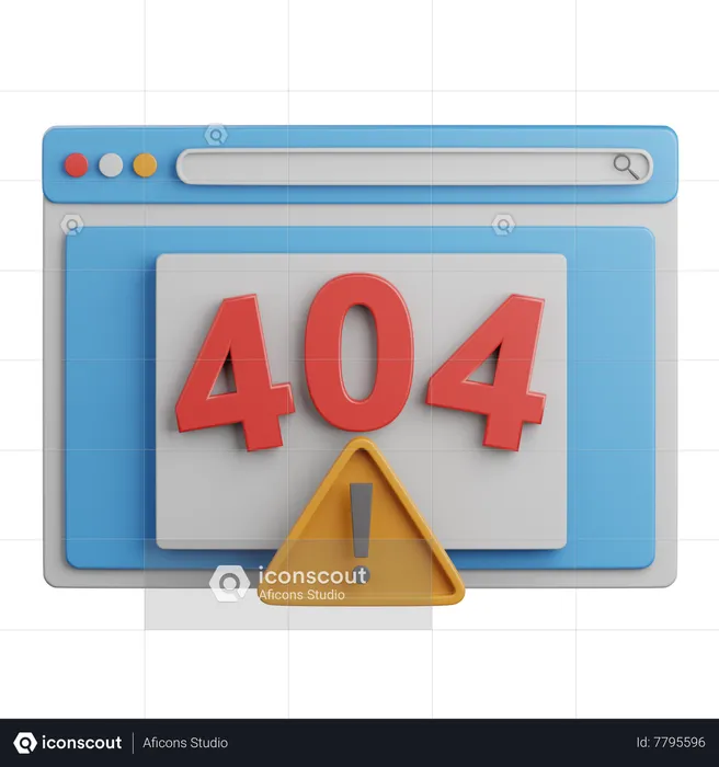 Erreur 404  3D Icon