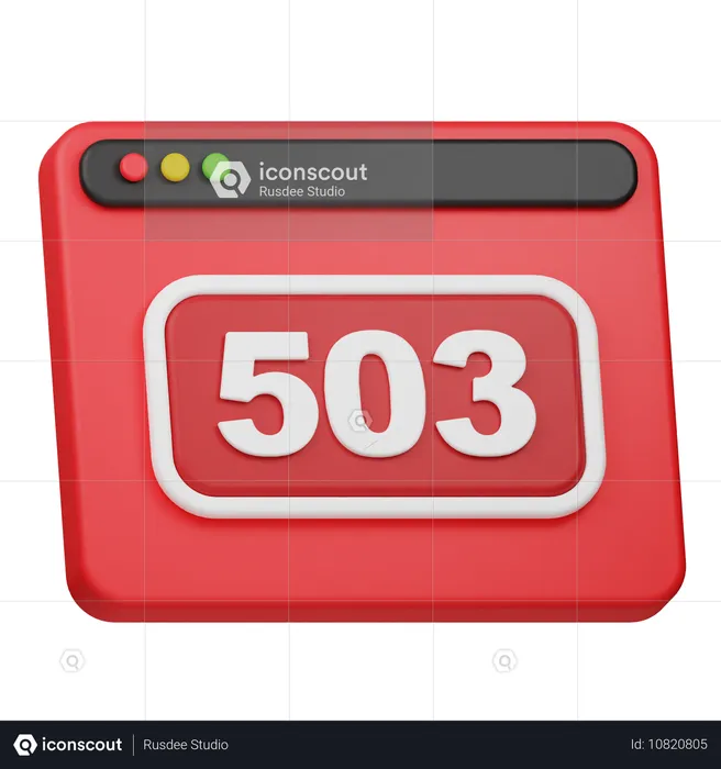 Erreur 503  3D Icon