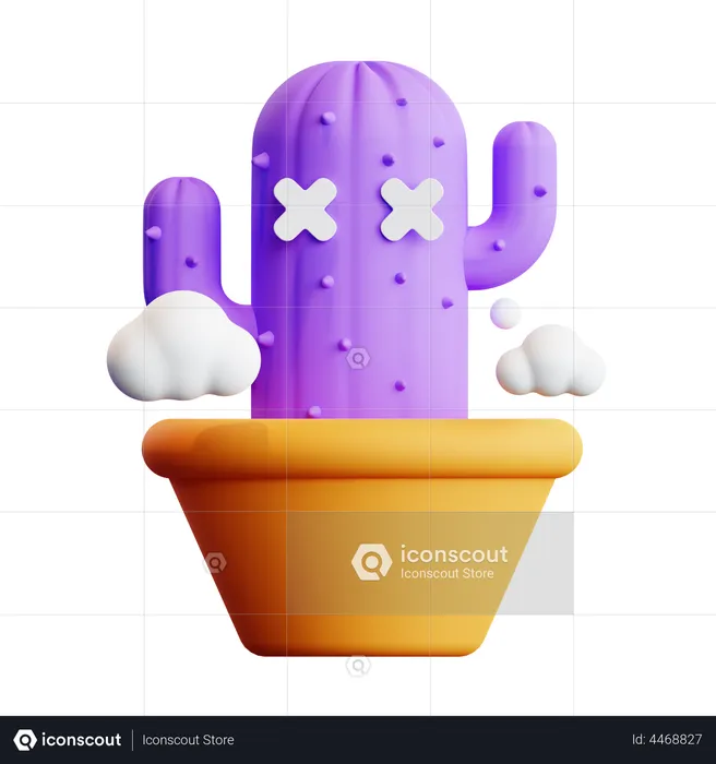 Erreur cactus  3D Illustration