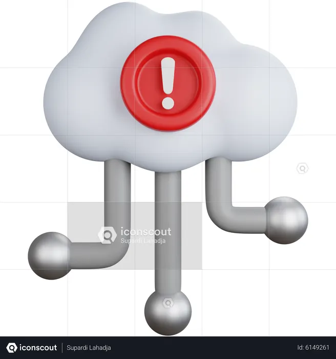 Erreur de connexion au cloud  3D Icon