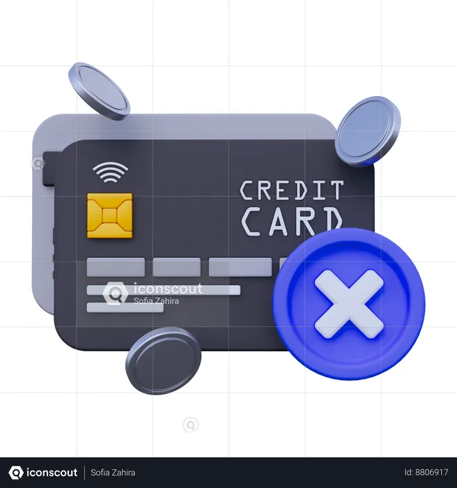 Erreur de paiement  3D Icon