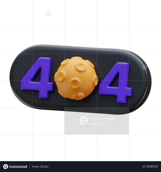 Erro 404  3D Icon