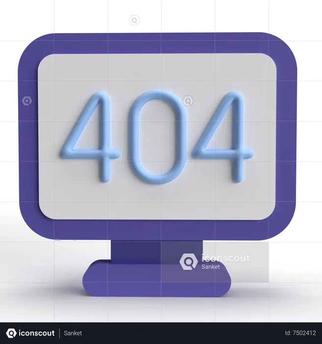 Erro 404  3D Icon