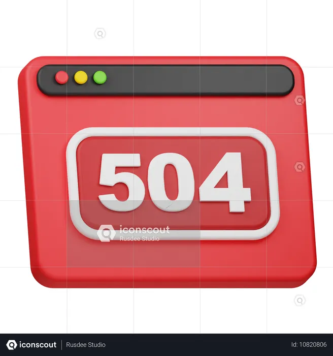 Erro 504  3D Icon