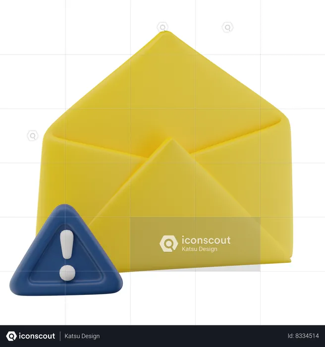 Erro de e-mail  3D Icon
