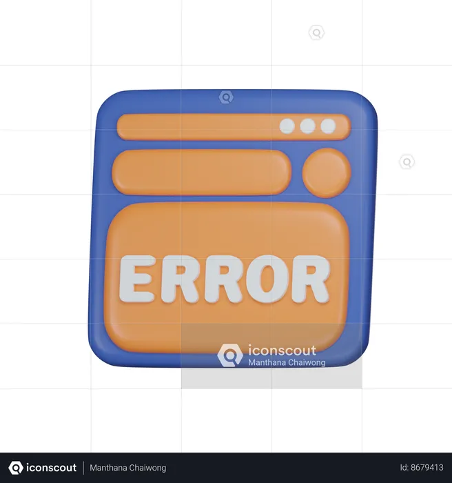 Error  3D Icon