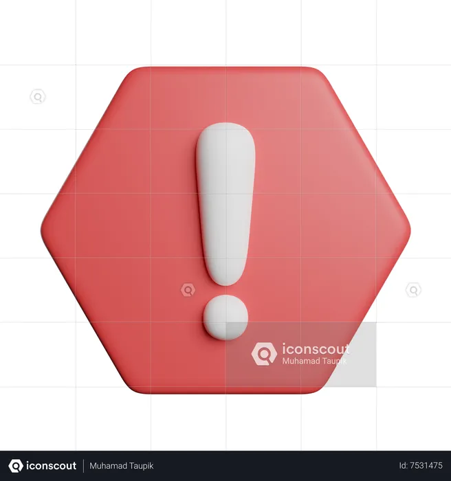 Error  3D Icon