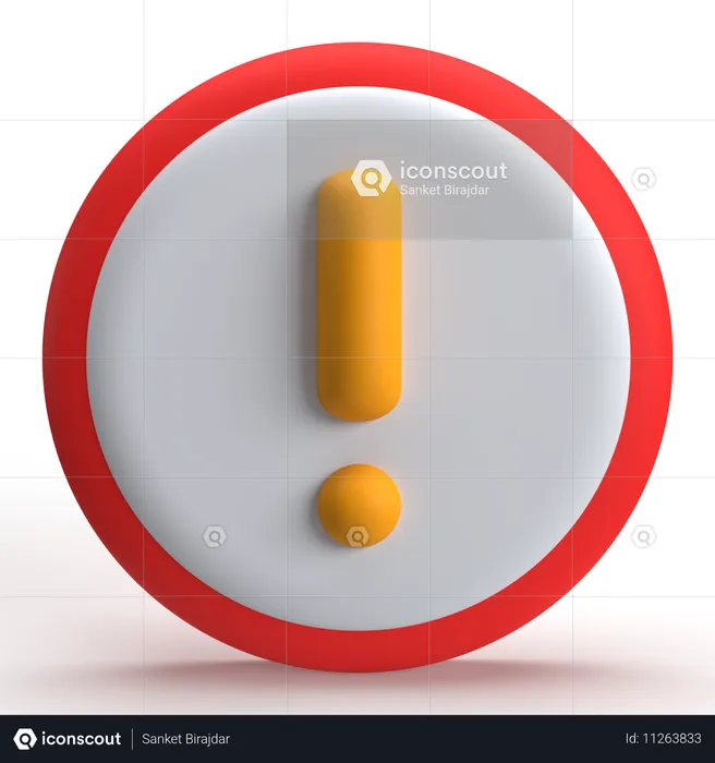 Error  3D Icon