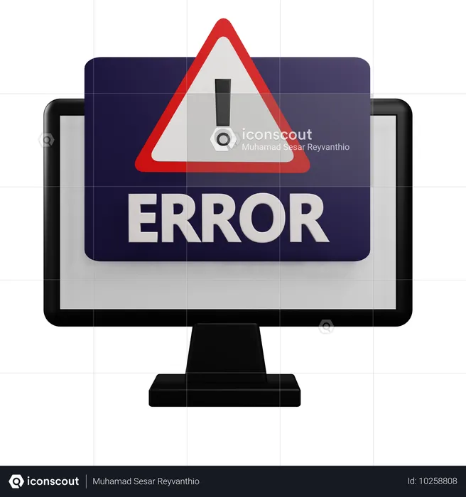 Error  3D Icon