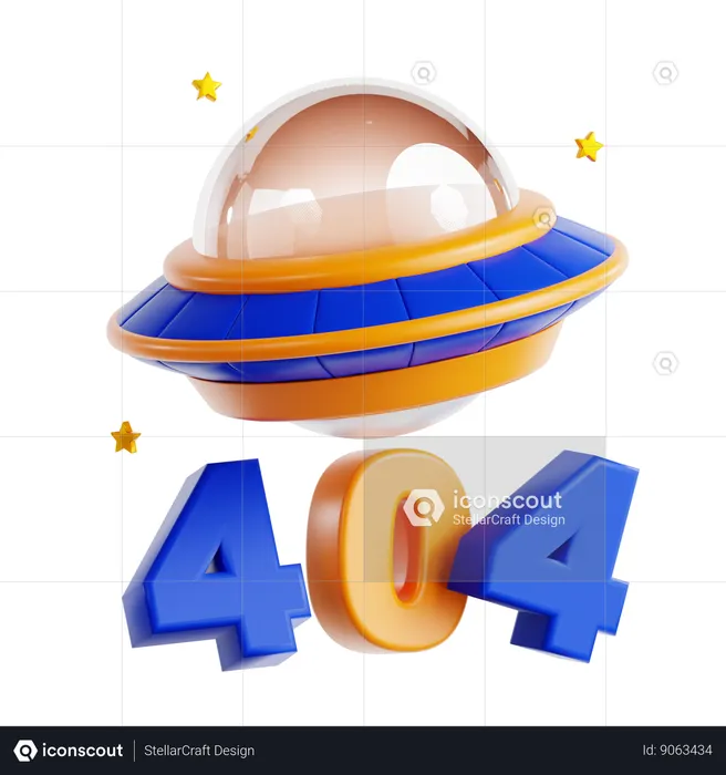 Error 404  3D Icon