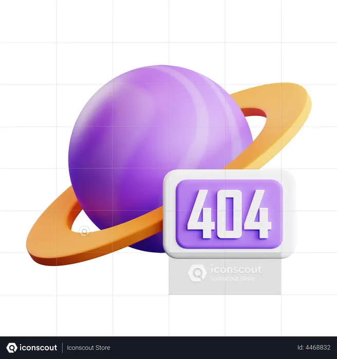 Error 404  3D Illustration