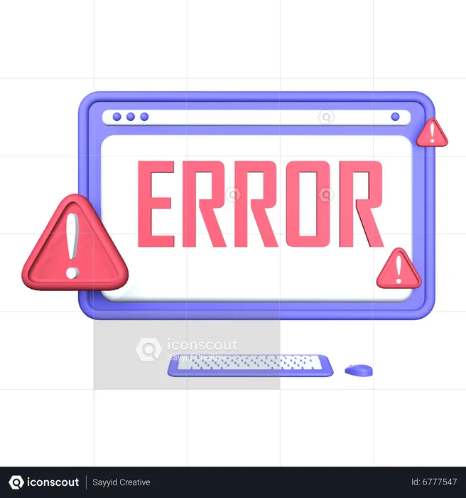Error  3D Icon