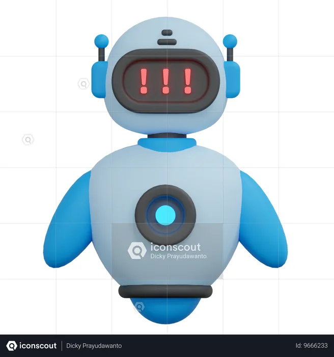 Error bot  3D Icon