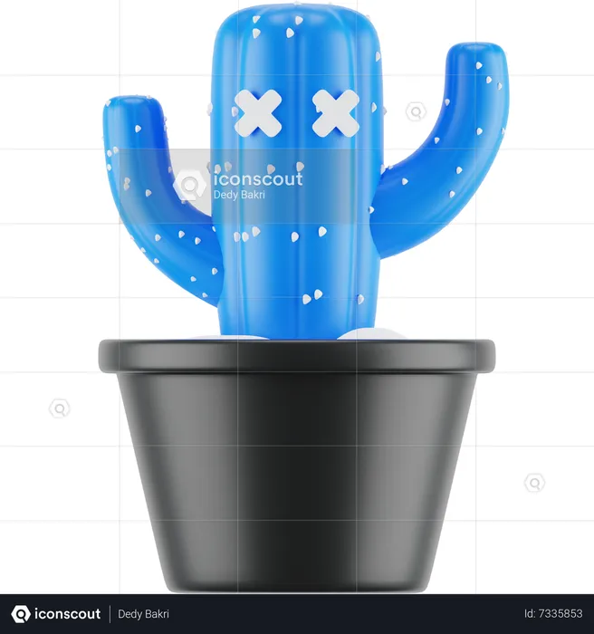 Error Cactus  3D Icon