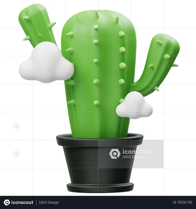 Error Cactus  3D Icon