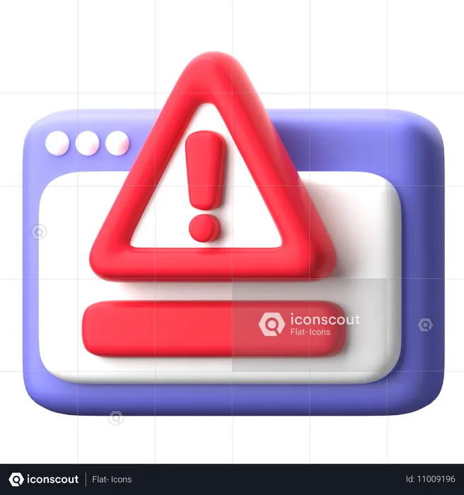 Error crítico  3D Icon