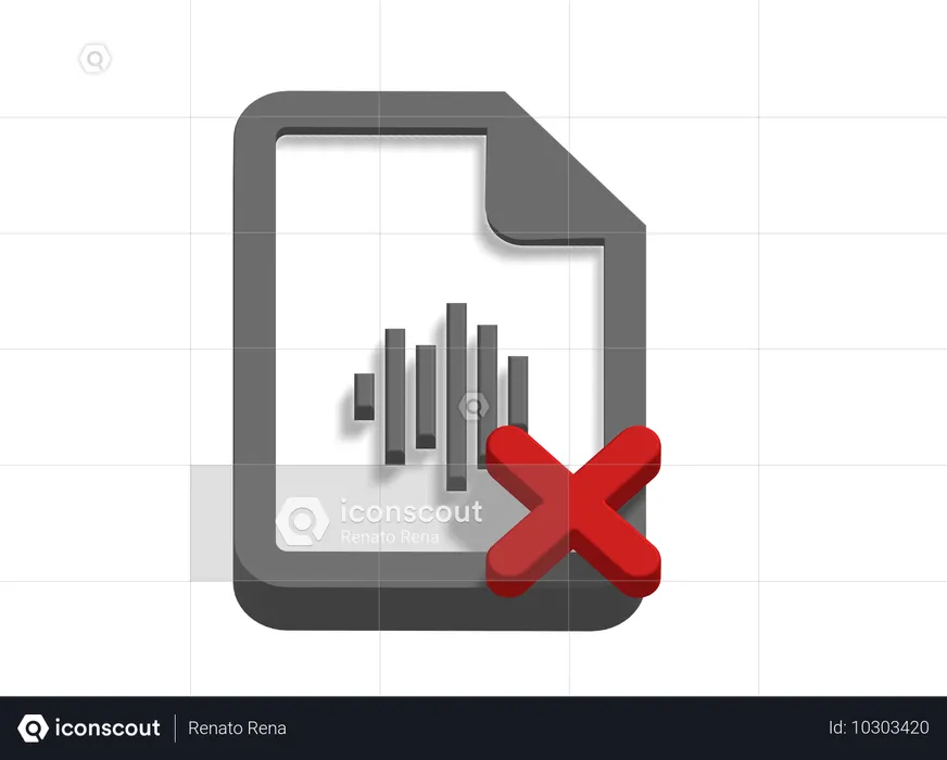 Error de archivo de sonido  3D Icon
