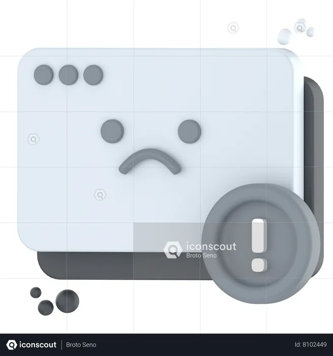 Error de internet  3D Icon